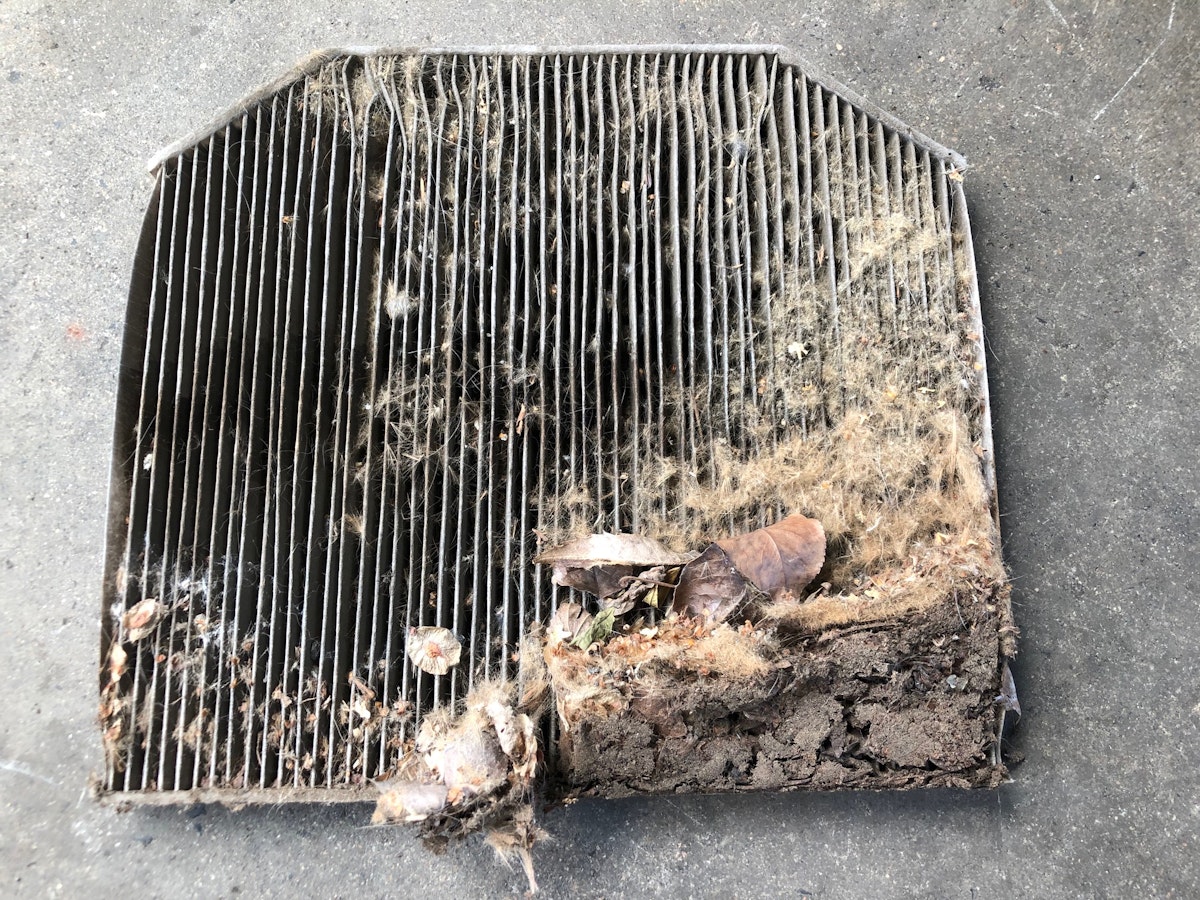 Dirty Cabin Air Filter from Holden Commodore